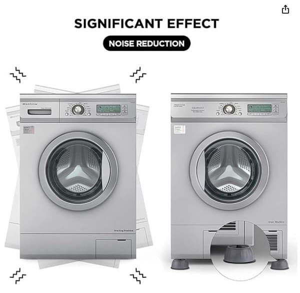 Sommarrea 4-pack tvättmaskinsvibrationsdämpare som dämpar vibrationer