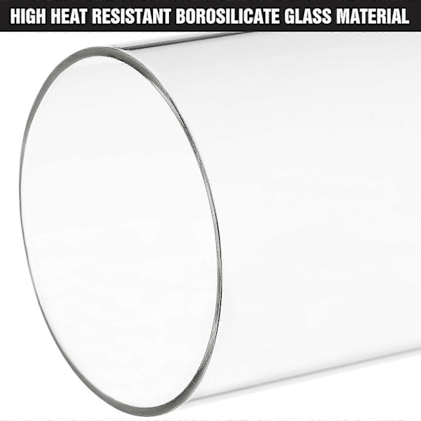 Sommarrea 3 st Vindtäta Transparenta Glas Cylinder Ljusstakar Öppna Ljuslykta Skärmar
