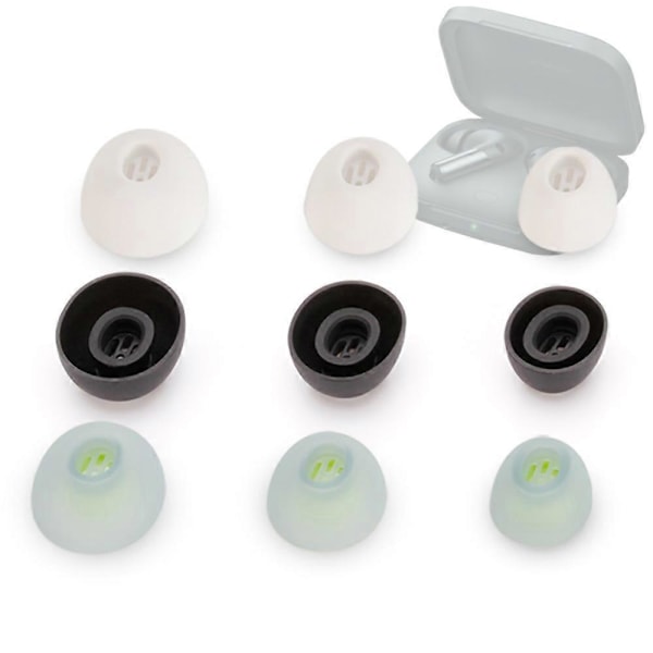 Heta påskerbjudanden! Fsw 6 st Silikon Öronproppar För Oneplus Buds Pro2 Hörlurar Öronproppar Buds Pro 2 Tws Öronproppar Fiil Cc Pro2 Hörlurar Öronproppar grön green S-3Pairs