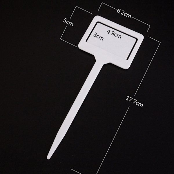 T-formade Växtmärken Plastväxtmärken Plantskola Trädgårdsmärken
