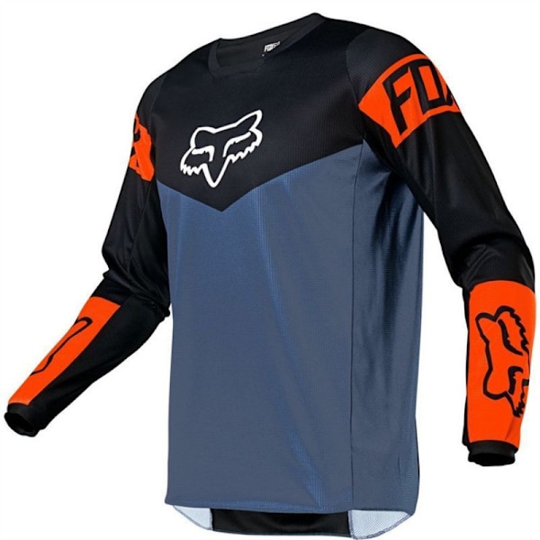 Heta nya erbjudanden! Högkvalitativ Retro Herr FOX Cykeltröja Mountainbike MTB Racing T-shirt Långärmad Fotbollströja F-Svart F-Svart F-Svart F-Black S