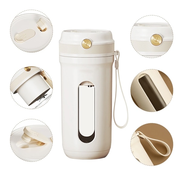 Bärbar Blender, Mini Blender för Shakes och Smoothies, Personlig Blender USB Laddningsbar