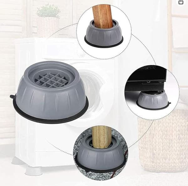 Sommarrea 4-pack tvättmaskinsvibrationsdämpare som dämpar vibrationer