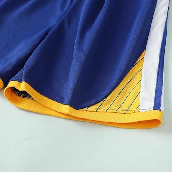 Heta påskerbjudanden! NBA Golden State Warriors Stephen Curry #30 Baskettröja Blå cm v 130