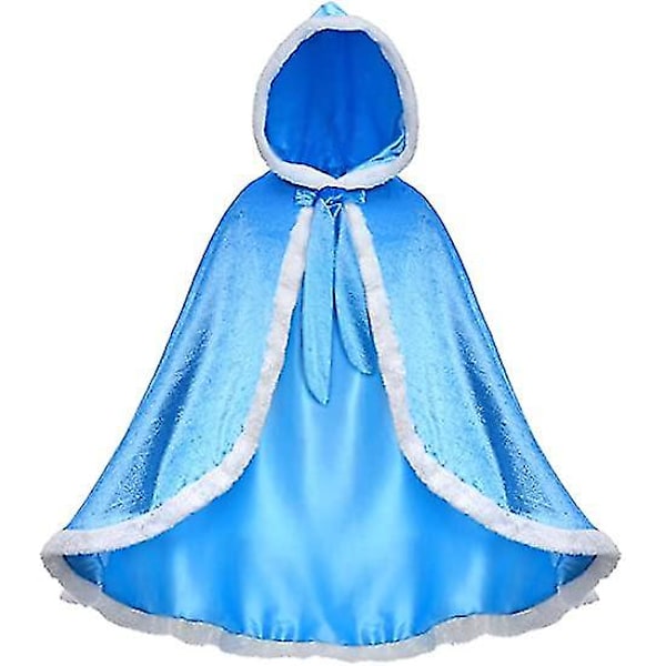 Heta påskerbjudanden! Prinsesskappa Mantel Kostym blue_ca blå blue 140cm