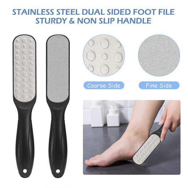 Pumice Stone & Fotfil Callus Remover, för Exfoliering Hård Död Hudborttagning Och Daglig Fotvård