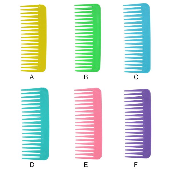 Kam av plast för hårbottenvård, huvudmassage, runda tänder, kam för hårbotten, kam för hemmet, frisörsalong, verktyg, gul