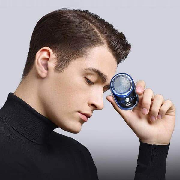 Sommarrea Mini Elektrisk Rakapparat för Män, Fordonsmonterad Rakapparat Blue