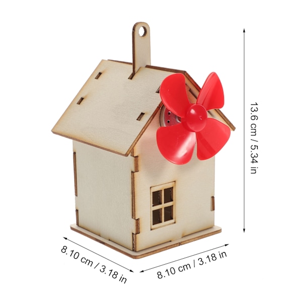 Solhus Power Toy Kit för Pojkar och Flickor - Utbildande Energi för Småhus, Monteringsspel, Träleksak för Barn