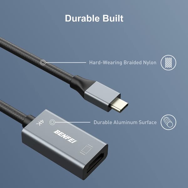 USB-C–HDMI-sovitin 4K@60Hz 3 HDMI-sovittimeen MacBook Pro 2019/2018/2017, MacBook Air/iPad Pro 2018, Samsung Galaxy S10/S9 -laitteille
