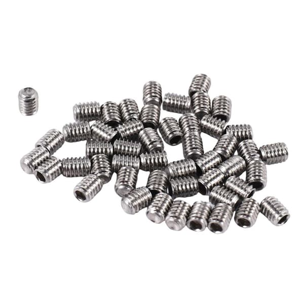 50 stk M2.5 x 3mm rustfri sekskantskruer