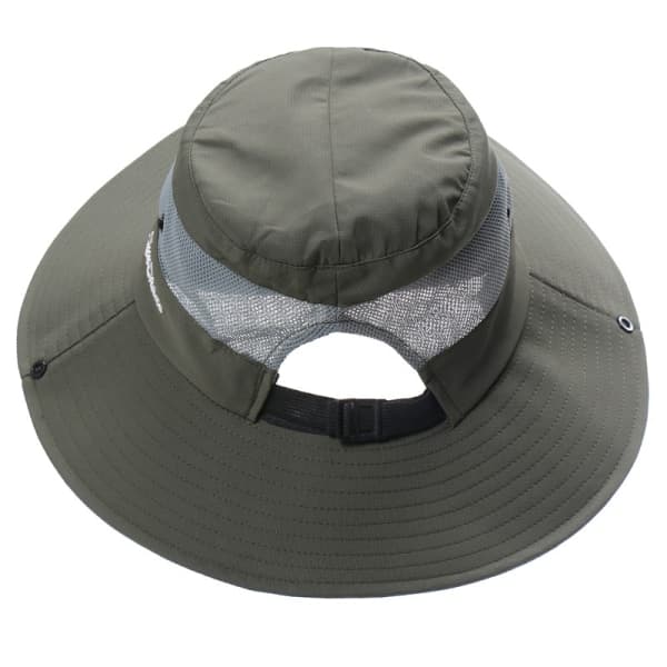 Hestsvans solhatt for kvinner UV-beskyttelse sammenleggbar netting bred brem