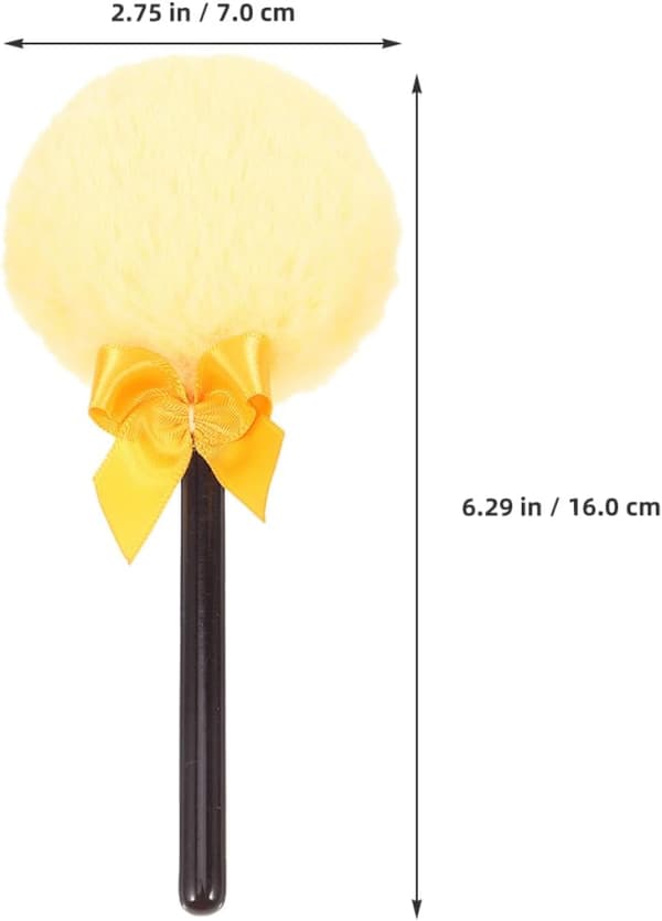 4 stk. kølleformede bløde makeupapplikatorer til ansigt og krop, fluffy pudderapplikatorer