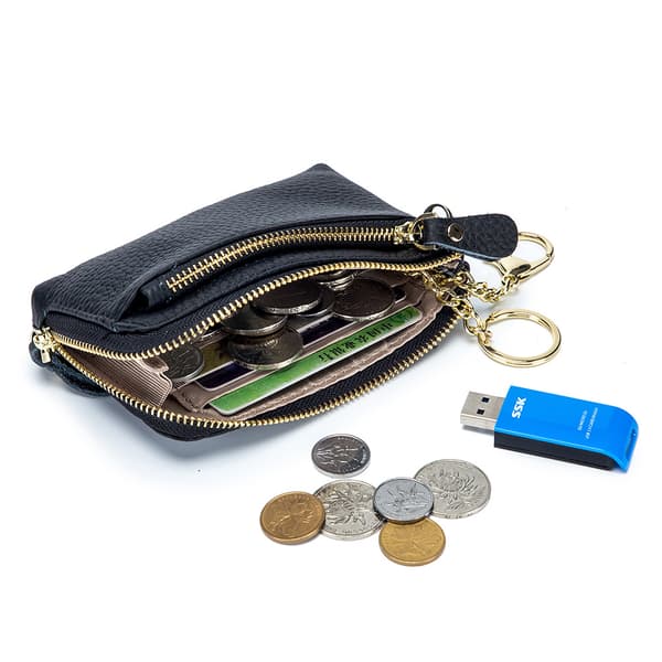 Lätt liten plånbok Multi Zipper Mini Mobiltelefon Plånbok Väska Crossbody Axelväskor för kvinnor