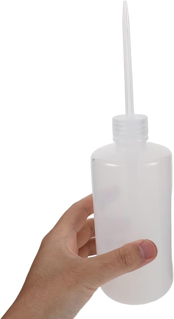 6 stk. plastflaske med rett hals 500 ml 16,9 oz klemme