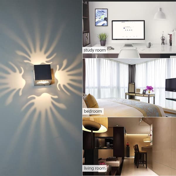 LED 3W Væglampe Moderne Aluminium Kreativ Lampe Indendørsbelysning til