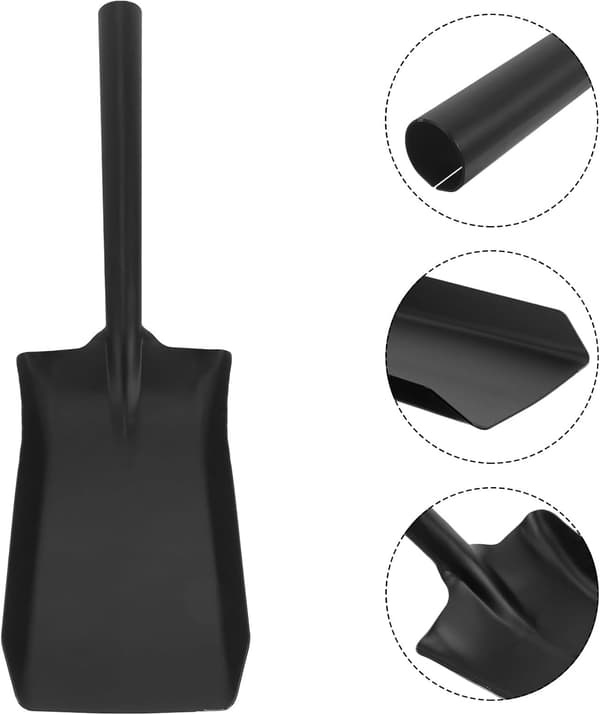 Peis Askespade Gårdsspade Rustfritt Stål Robust Allsidig Rengjøringsspade