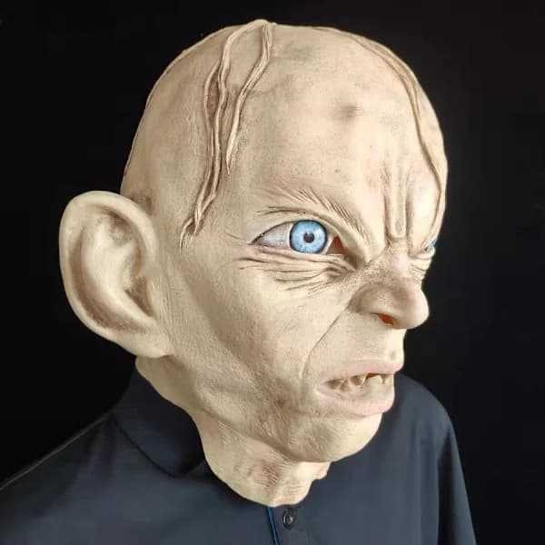 Ringenes Herre Gollum-maske Halloween-hodeplagg