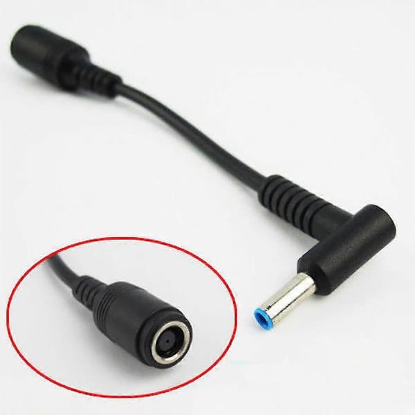 Fiauli DC Strømlader Konverter Adapterkabel 7.4mm Hun til 4.5mm Hann for HP Dell