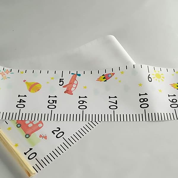 Barn Mätväggschema Barn Höjdmätningsschema Hängande Höjdschema med Sött Mönster Dekorativ Barn Höjdskala Tillväxthöjdschema A_tfrf A A