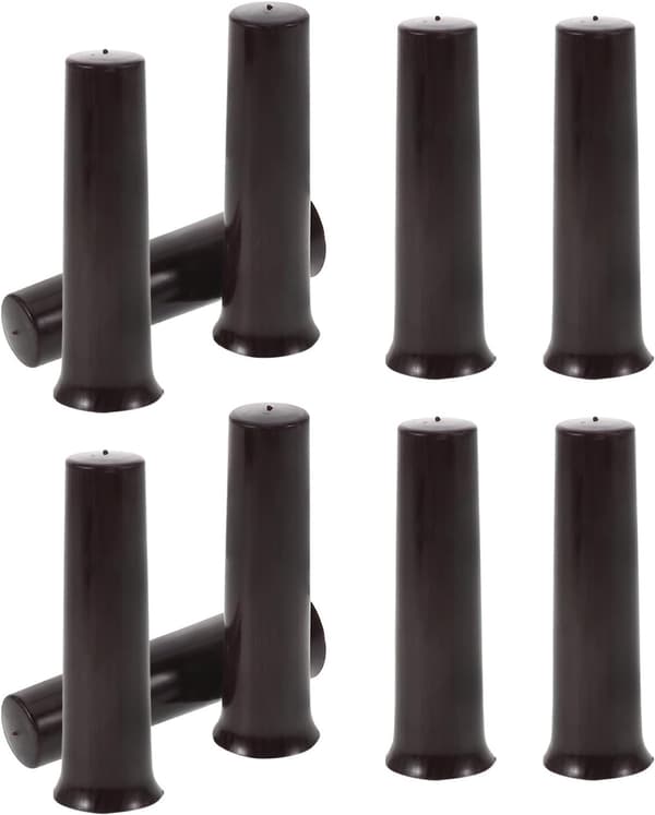 10 stk. sorte paraplyhaleperler i plast til udskiftning af paraplyer