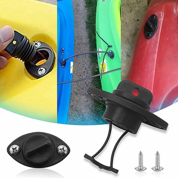Kayak Handle Kit with T-Shaped Pull Handles and Drain Plug Screws for Kayak Accessories