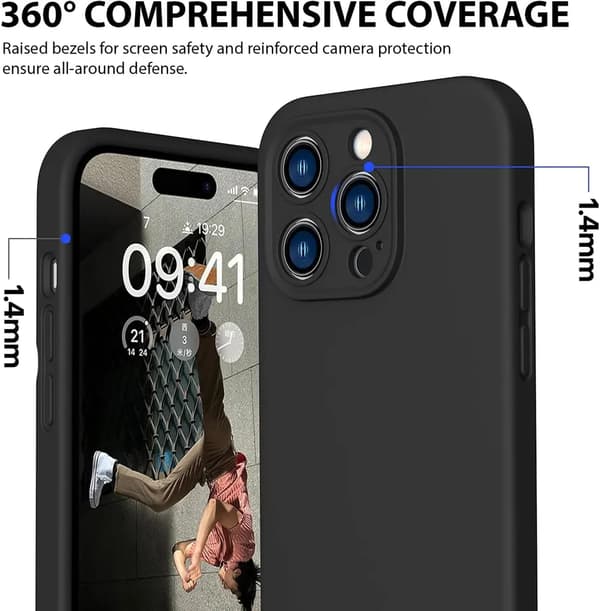iPhone 14 Pro Max mattamusta kuori - lisäkameran suoja iPhone 14 Pro Max iPhone 14 Pro Max iPhone 14 Pro Max