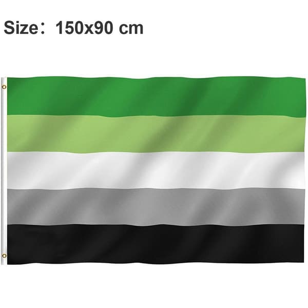 90*150cm No Romantic Flag - Colorfast - Canvas Header and Double