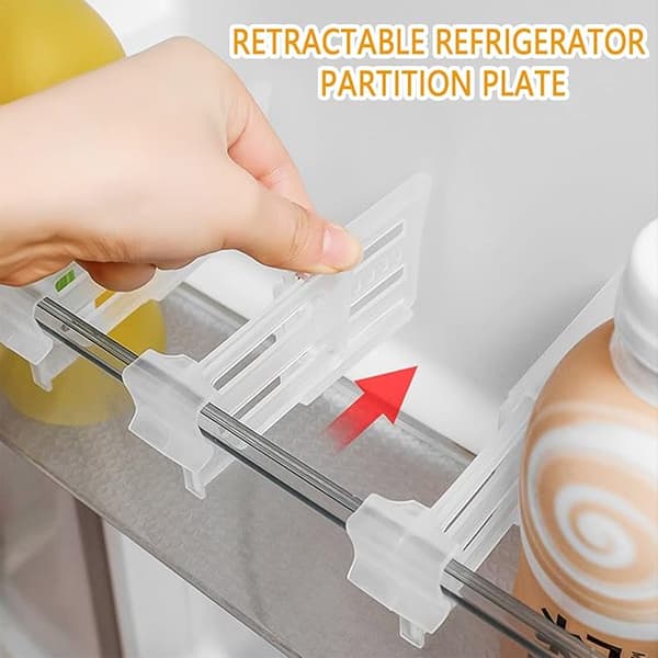 8 Pieces Refrigerator Divider Kitchen Refrigerator Divider Refrigerator Space Divider Compatible with Kitchen and Home Items