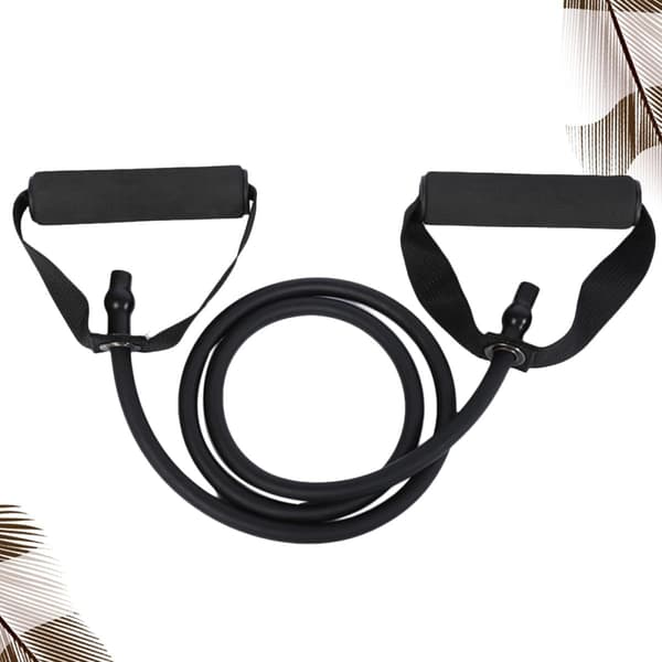 30Lb Black Resistance Bands with Handles - Elastic Full Body Workout Exercise