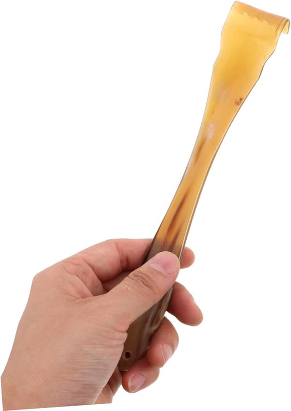 Natural Ox Horn Back Scratcher for Adults Handheld Anti-itch Stick Extendable Design