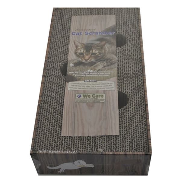 Cat Scratching Board with Bell Rope Posts Corrugated Cat Paper Mat