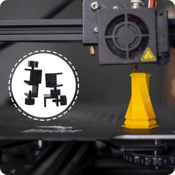 8 dele 3D-printer sengeklemme, 3D-printer glasplade klemme tilbehør til Ender 3s 3 Pro, 5 Pro, CR-20 Pro, CR-10S Pro