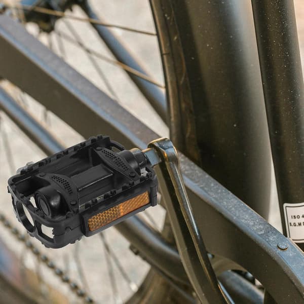 Cykelpedaler Par Sorte Flade Skridsikre Cykelpedaler Erstatning