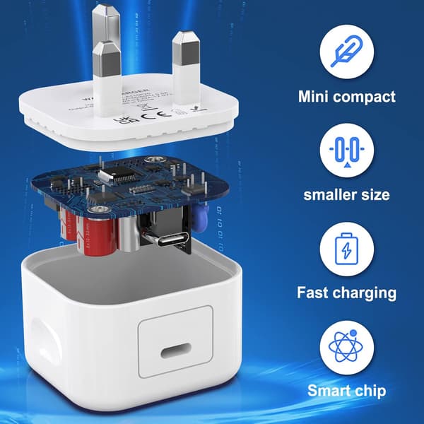 2-pak 20W iPhone Hurtigoplader USB C Stik og Langt Ladekabel 2m til iPhone 14 13 12 11 Pro/Pro Max/Plus/mini/X/XR