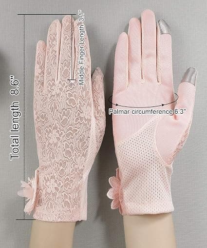Women's Summer Gloves with Touchscreen, Sun Protection and UV Protection