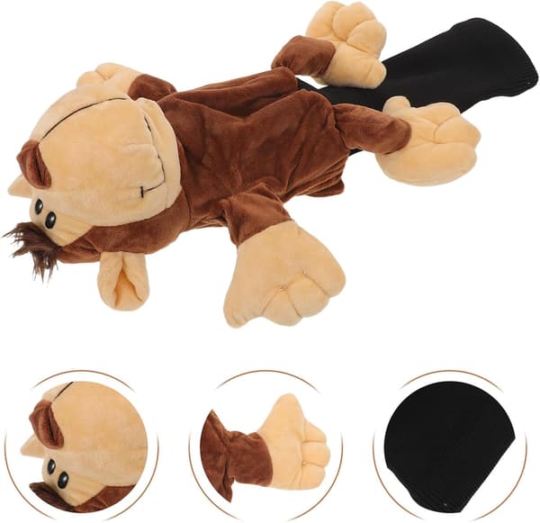 Nyhet Ape Driver Headcover for Golfkøller – Søt Dyreplysj Trebeskyttelsesdeksel
