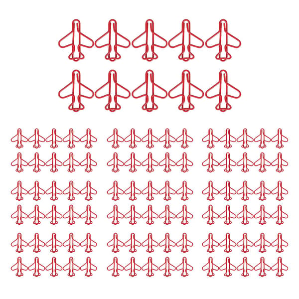 100 stk Flyformede binders - Søte sklisikre multifunksjonelle binders for kontororganisering