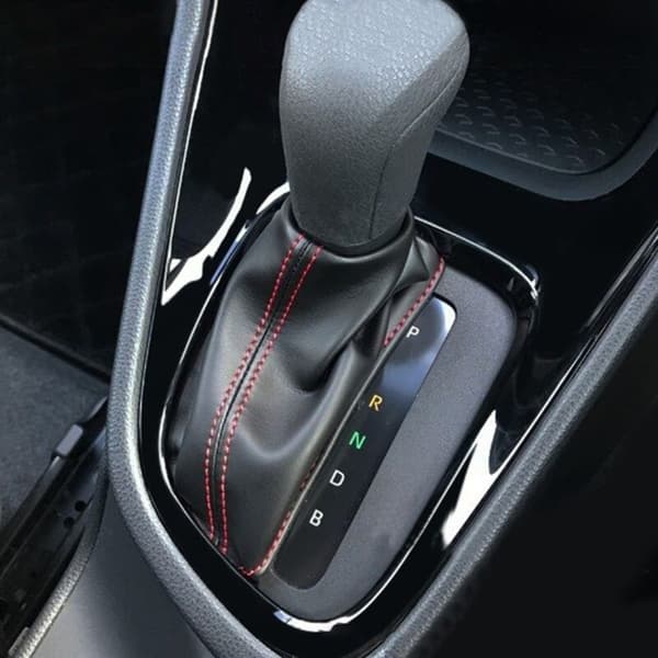 Interior Modification Decal Central Gear Shift Control Panel Fiber for Yaris 2021 2022 RHD