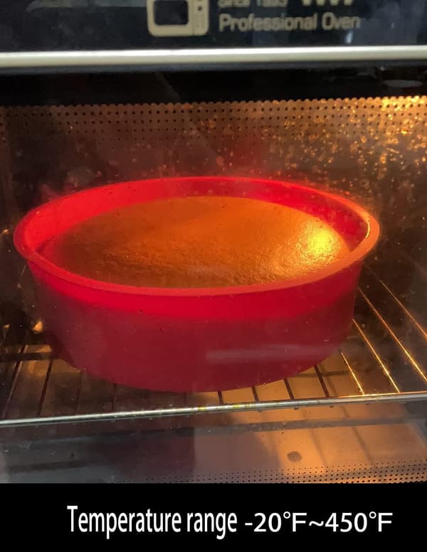 2 stk 8 tommer kageforme til bagning, silikoneforme runde kageforme bageforme non-stick hurtig udløsning egnet bageplade til muffins buddinger brød 8 tommer 8 inch