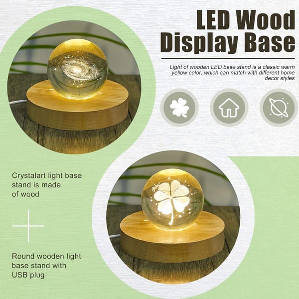 16 stk LED-lysbase i tre for krystallglassharpiks item_package_quantity