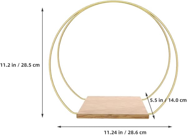 1 sett blomsterringkransstativ for bryllupsborddekorasjon håndverkssett inkluderer bånd sklisikre puter