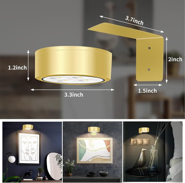 LED Night Light with 3-Color Adjustable RGB Lighting, Three Color Temperatures - White Version, Three Lights + One Remote Control