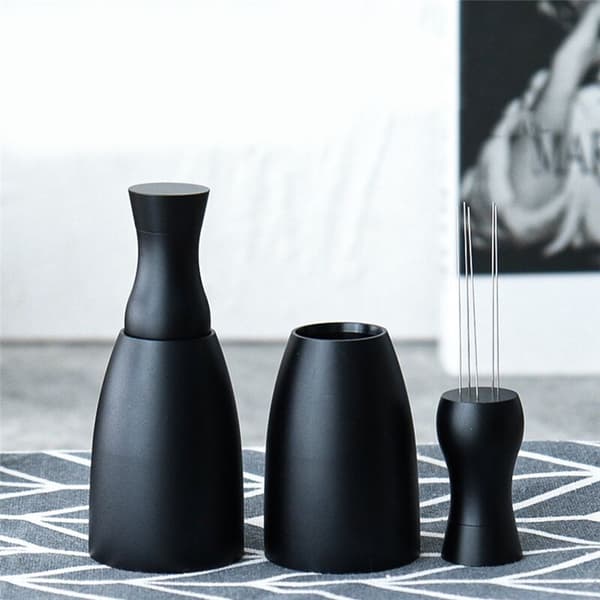 WDT Tool Kaffeomrörare Professionell Barista Nåldispenser Kaffepulveromrörare med Bas