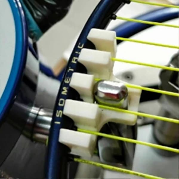 4 pcs Badminton Racket Stringing Machine Tools Rackets Pressure Reducer Load Spreader Adapter Attachment Black and White