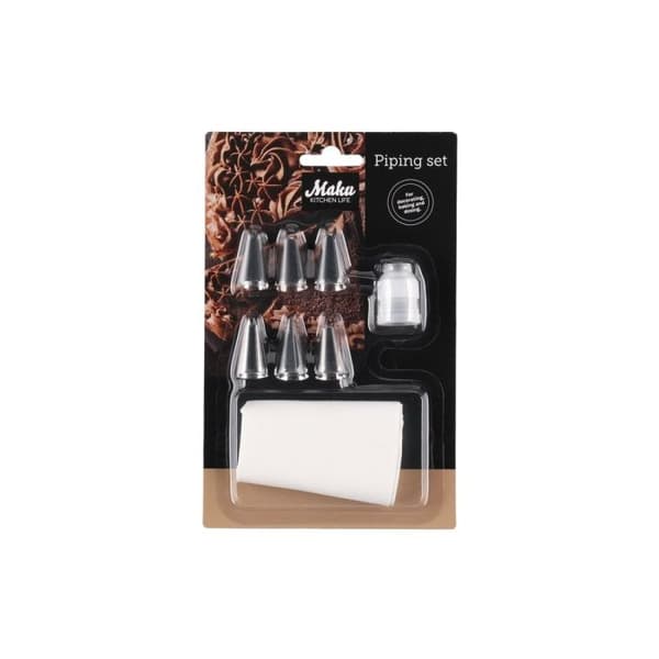 Sprøytesett 6 dyser – Maku Kitchen Life Silver silver