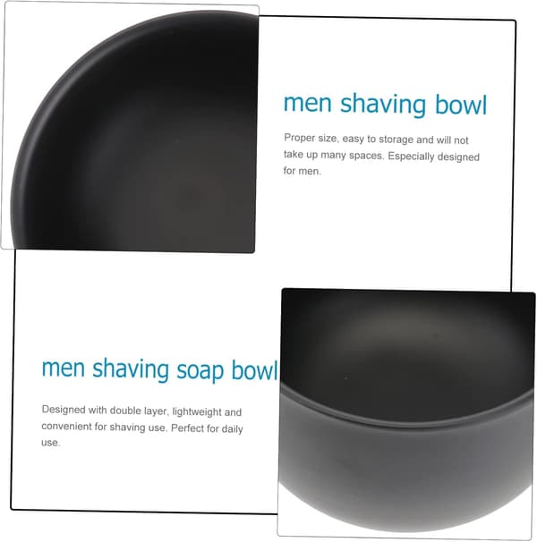 Dobbeltlags barberskål i rustfrit stål til mænd Barberskål til mænd
