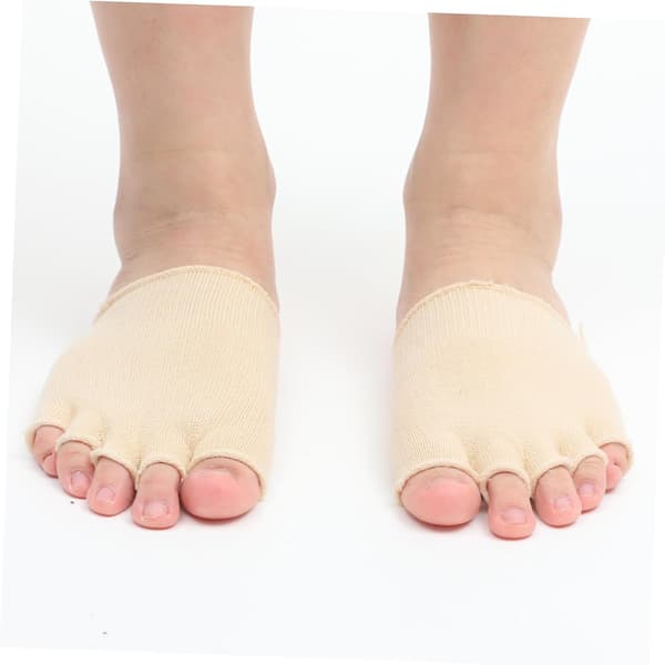 Invisible Half Insoles for Women Toe Socks Spandex Half Comfortable and Supportive