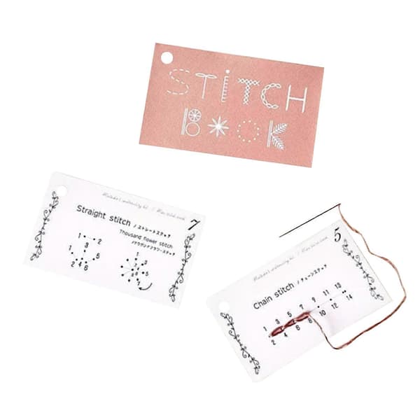 Creative Mini Sewing Book Stitch Practice - Creative Sewing Card Book Embroidery & Sewing Guide for Advanced Techniques (FMY) Default Default