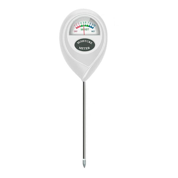 Soil Moisture Meter Measuring Tool for Home Garden Soil Moisture Meter Probe Water Test 1 Piece White